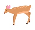 Adult Doe Isolated Vector in Cartoon Style Icon Royalty Free Stock Photo