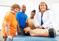 Adult Education Students Learning First Aid Royalty Free Stock Photo