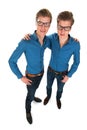 Adult male twins Royalty Free Stock Photo