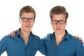 Adult male twins Royalty Free Stock Photo