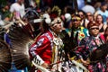 Native American Adult man dancer at the 2017 Kahnawake Pow Wow-Stock photos