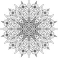 Adult mandala coloring page