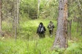 Foresters patrolling the forest.