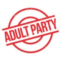 Adult Party rubber stamp