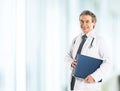 Adult qualified physician diagnostician Royalty Free Stock Photo