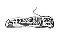Adult`s Scribble Series: Keyboard