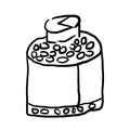 Adult`s Scribble Series: Medicine Pill`s Bottle