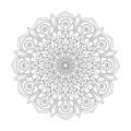 Adult Sacred Symmetry mandala coloring book page for kdp book interior Royalty Free Stock Photo