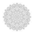 Adult Starlight Soothe coloring book mandala page for kdp book interior