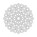 Adult starlight soothe mandala coloring book page for kdp book interior