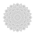 Adult Starry Night coloring book mandala page for kdp book interior