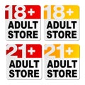 Adult store signs