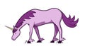 Adult violet unicorn