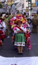 Adult woman with traditional dress and flowers