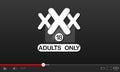 Adult xxx video player Royalty Free Stock Photo