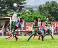 Adults men sports, soccer match