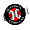 Only Adults rubber stamp