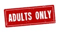 Adults only rubber stamp Royalty Free Stock Photo