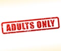 Adults only stamp Royalty Free Stock Photo