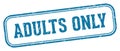 adults only stamp. adults only rectangular stamp on white background Royalty Free Stock Photo