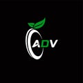 ADV creative minimalist letter logo. ADV unique  initials alphabet letter logo design Royalty Free Stock Photo