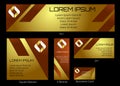 Gold luxury gradient company banner backdrop advertisement corporate design set or pack