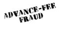 Advance-Fee Fraud rubber stamp Royalty Free Stock Photo