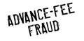 Advance-Fee Fraud rubber stamp Royalty Free Stock Photo