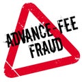 Advance-Fee Fraud rubber stamp Royalty Free Stock Photo