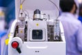 Advance technology mass spectrometer device of lab for analysis property element of sample by detector molecule for industrial Royalty Free Stock Photo