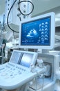 Advance ultrasound machine in hospital