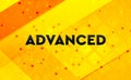 Advanced abstract digital banner yellow background Royalty Free Stock Photo