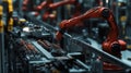Advanced AI Robotics for Automated Sorting and Manufacturing Processes Royalty Free Stock Photo