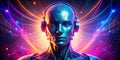 Advanced AIPowered Robot Face A Futuristic Silhouette Unveiling CuttingEdge Design and Technology in Stunning 3D