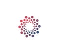 Advanced analysis big dat base symbol. Development of artificial intelligence sign. Abstract innovative high tech logo