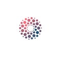 Advanced analysis big dat base symbol. Development of artificial intelligence sign. Abstract innovative high tech logo