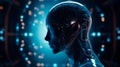 advanced artificial intelligence for the future rise in technological singularity using deep learning algorithms. Generative AI Royalty Free Stock Photo