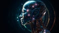 advanced artificial intelligence for the future rise in technological singularity using deep learning algorithms. Generative AI Royalty Free Stock Photo