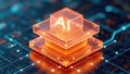 Advanced Artificial Intelligence Neural Network Architecture Visualization Royalty Free Stock Photo