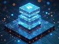 Advanced Artificial Intelligence Neural Network Architecture Visualization Royalty Free Stock Photo