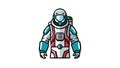 Advanced Astronaut Suit - Space Exploration Future Tech, vector design Generative AI Royalty Free Stock Photo
