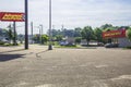 Advanced Auto Parts sign and building in the distance