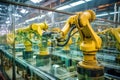 Advanced Automation, Robot in Action on Industrial Production Line