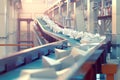 Advanced Automotive Carriage Rail System in a High-Tech Factory