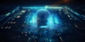 Advanced Biometric Fingerprint Scanning: Enhancing Secure Authentication and Cybercrime Protection.