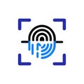 Advanced Biometric Scan Icon for Identity