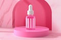 An advanced biotech beauty bar equipped with holographic touch-screens, offering robotic precision in blending