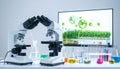 Advanced Biotechnology Research in a Modern Laboratory Royalty Free Stock Photo