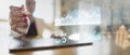 Advanced Business Analytics with Interactive Data Visualization Dashboard Royalty Free Stock Photo