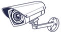 Advanced CCTV Security Camera for Surveillance, vector design Generative AI Royalty Free Stock Photo